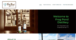 Desktop Screenshot of frogponddistillery.com