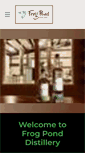 Mobile Screenshot of frogponddistillery.com